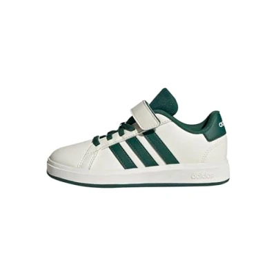 Imagen de adidas Grand Court 2.0 Shoes Kids, Zapatillas Unisex niños, Off White Collegiate Green Core Black, 35 EU