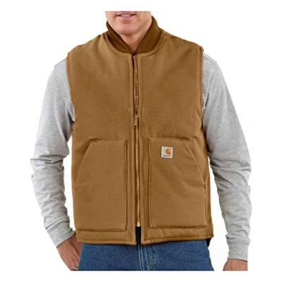 Imagen de Carhartt, Hombre, Chaleco Con Cuello Acanalado, Aislado, En Lona De Algodón Resistente, Ajuste Ligeramente Holgado, Marrón Carhartt®, XXL