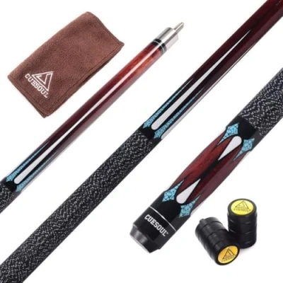 Imagen de CUESOUL 58 Pulgadas 19 Oz Medio Articulado de Arce Billar Pool Cue (CSTB005)