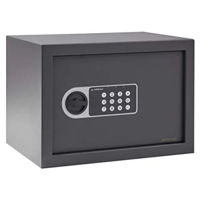 Imagen de ARREGUI Premier 16501 S2 Caja Fuerte de Acero con Cerradura Electrónica, Seguridad para Casa y Hogar, Teclado Código Programable, Llave Emergencia, 25 x 35 cm, 16 L