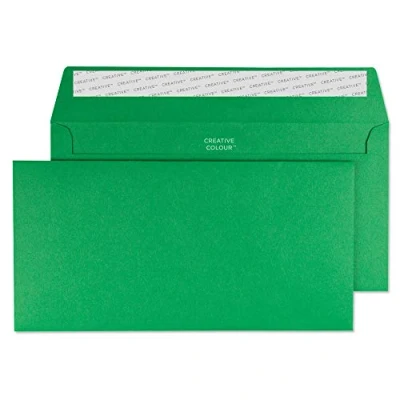 Imagen de Creativo Color DL 114 x 229 mm Monedero Pelar y sello sobres Aguacate verde (Pack de 25)