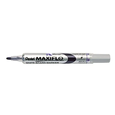 Imagen de Pentel Marcador Maxiflo para pizarra blanca de punta media. Color violeta. Pack 12