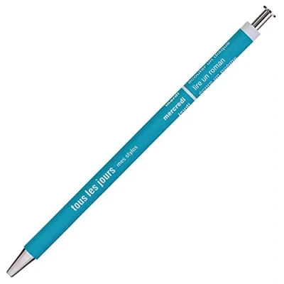 Imagen de MARK&#039;S Days Tous les Jours DAY BP4 TQ Bolígrafo de madera y metal, color turquesa con punta 0,5 mm