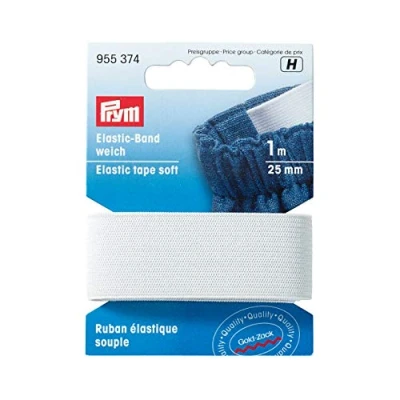 Imagen de Prym Elastic Tape, Poliéster, White, 8x5x2 cm