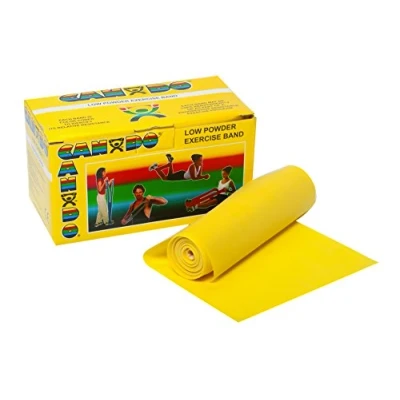 Imagen de Cando Banda elástica para ejercicios, Amarillo/Más Ligera, 5,5 m