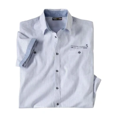 Imagen de ATLAS FOR MEN Camisa Ligera para Hombre Manga Corta de Verano Disponible en Tallas Grandes la M a 5XL
