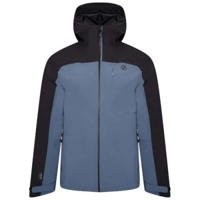 Imagen de Dare2b Diluent Era Chaqueta de senderismo para hombre Tejido reciclado impermeable y transpirable, 2 bolsillos inferiores repelentes al agua con cremallera capucha ajustable