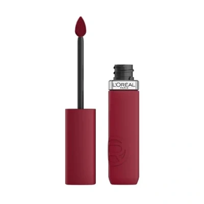 Imagen de L&#039;Oréal Paris Pintalabios Líquido, Color Intenso, Fórmula Mate de Larga Duración, Con Ácido Hialurónico, Sin Transferencia, Infaillible Matte Resistance, Tono: 500 Wine Not?