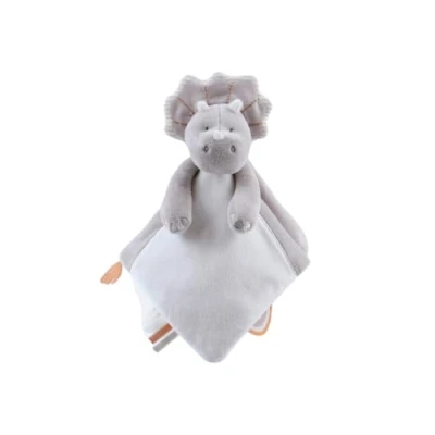 Imagen de Noukie&#039;s Peluche de para niños, diseño Ops Le Triceratops, Multifuncional, Color Gris, 1 Unidad