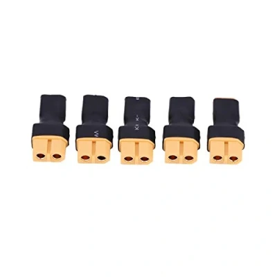Imagen de Cosiki Adaptador de Conector dron XT30 a XT60 RC plástico + Enchufe batería Metal, convertidor sólido y Duradero de(XT30 Male to Female)