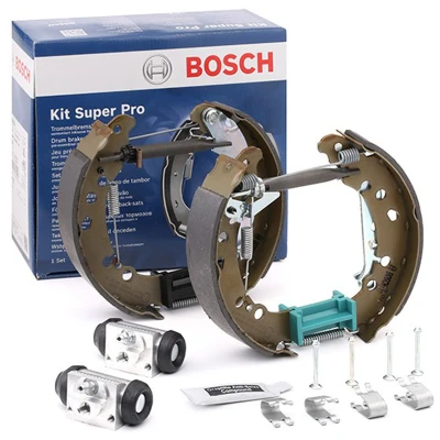 Imagen de BOSCH 0 204 114 654 Kit frenos, disco de tambor con accesorios, cilindro freno rueda TOYOTA: Yaris II Hatchback norauto, oscaro, mister auto