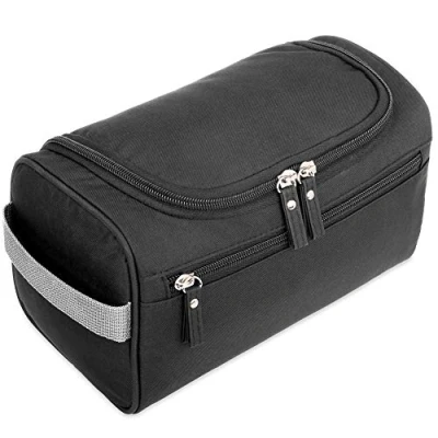 Imagen de H&amp;S Neceser Viaje para Hombre y Mujer Bolsa Impermeable con 3 Compartimentos Artículos de Aseo Maquillaje Organizador Gancho Metálico Colgar