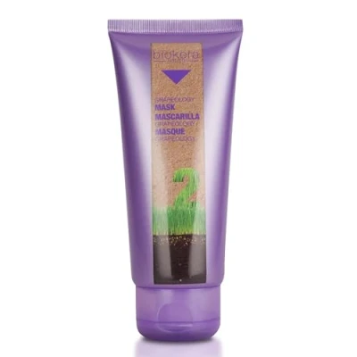 Imagen de SALERM Mascarilla Nutritiva Pelo Grapeology Biokera Natura 200 ml Cabellos Blancos o Decolorados Aceite de Semilla Uva Nutre e Hidrata el Evita la Oxidación del Color