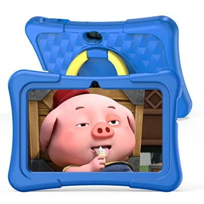 Imagen de PRITOM Kids Tablet 7 Pulgadas, Android 11, 2GB RAM 32GB ROM, BT, WiFi, cámara Dual, Educativo, Control Parental, Software para niños con Estuche Tableta niños, Tipo C, Azul