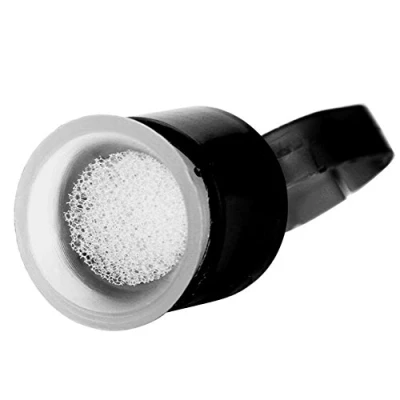 Imagen de Tazas de anillo tinta tatuaje desechables con esponja pigmento titular maquillaje permanente(Negro 50 piezas)
