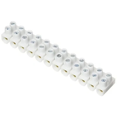 Imagen de Legrand LEG98423 Regleta de conexión Nylbloc (bornes con tornillo, 76 A, aislamiento clase 2, 16 mm), 1 unidad color blanco