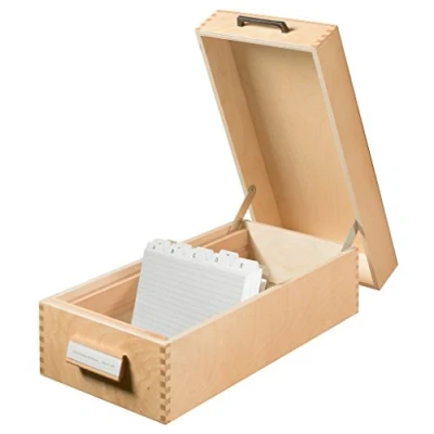 Imagen de HAN 1006 Fichero de madera, capacidad para 1500 tarjetas A6 horizontal, 193 x 144 380 mm