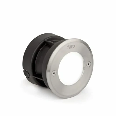 Imagen de FARO BARCELONA 71498N Led 18 Empotrable (Bombilla incluida) LED, 3W, Acero Inoxidable y Aluminio inyectado, difusor de Cristal Transparente
