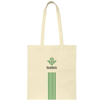 Imagen de Safta REAL BETIS BALOMPIÉ Bolso Tote, de Mujer, Tote Bag, Cómodo y Versátil, Calidad Resistencia, 38x42 cm, Color Natural beige
