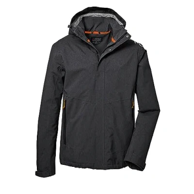 Imagen de killtec Hombre Chaqueta funcional/chaqueta de exterior con capucha desmontable KOS 53 MN JCKT, dark anthracite, S, 41333 000