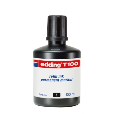 Imagen de Tinta rotulador edding t 100 negro frasco de ml