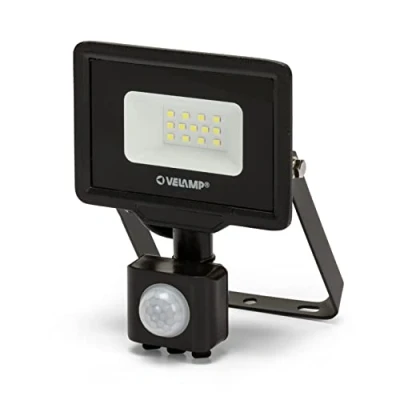 Imagen de Velamp PADLIGHT5, Proyector LED SMD IP44 10W, negro 6500K. Con IR