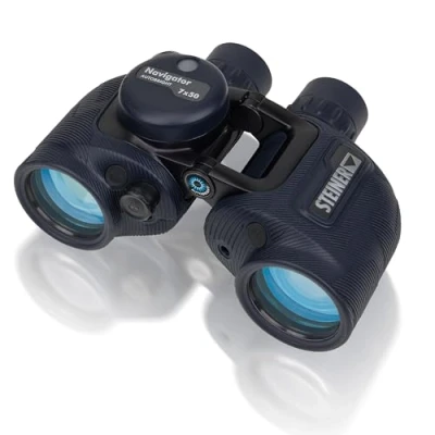 Imagen de Steiner Navigator Autobright Prismáticos marinos (7 x 50 c, reducción del deslumbramiento por el agua y sol, brújula estabilizada HD, aspecto de calidad alemana, hechos para deportes acuáticos