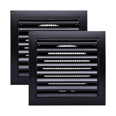 Imagen de Vent Systems Paquete de 2 cubiertas ventilación aire con rejilla y rejillas baño, cubierta secadora que mantiene fuera insectos, pájaros roedores