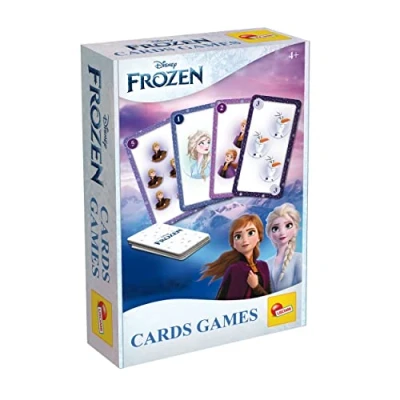 Imagen de Liscianigiochi La Reina de Las Nieves Juego Cartas Gigantes Frozen para niños a Partir 3 años 6 Juegos Diferentes Elegir Paquete 20 2 Jugadores