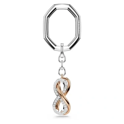 Imagen de Swarovski Llavero, Símbolo del infinito, Blanco, Combinación de acabados metálicos