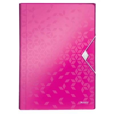 Imagen de Leitz 46330023 Carpeta Clasificador Wow PP 6 Separadores Din A4 Color Fucsia Metalizado