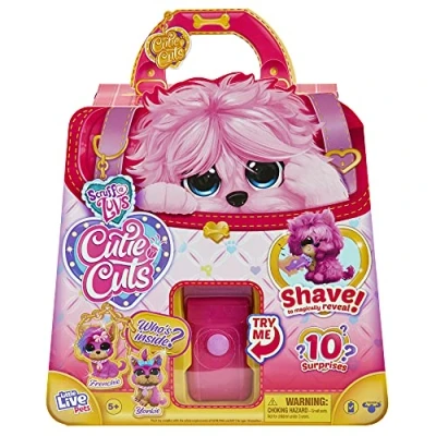 Imagen de Little Live Pets Scruff a Luvs Cutie Cuts Shave, Reveal and Style, Plush Rescue Pet, Pink