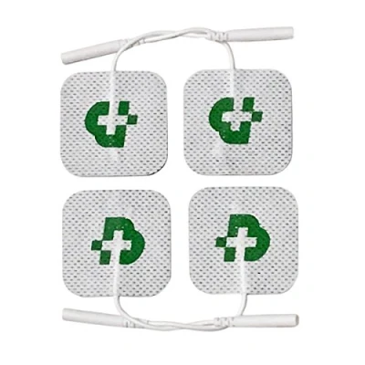 Imagen de 4 electrodos Tesmed para electroestimulador mm. 50 x 50, universales, lavables