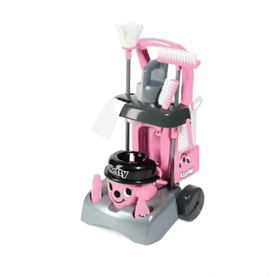 Imagen de Casdon Juguetes Henry and Hetty. Carrito de Limpieza Hetty Deluxe. Set Rosa Inspirado en con Aspiradora Manual Funcional. para Niños Accesorios. Edad: 3+ años