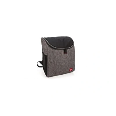 Imagen de Iris Barcelona Mochila Nevera Enjoy Life, Térmica para Llevar Comida y Bebida, Portátil Estilo Playa, Camping, Excursión, Bolsa 20 L Negro Gris Jaspeado