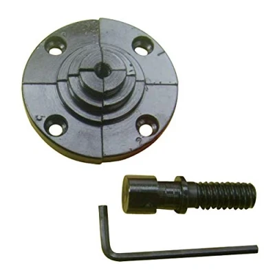 Imagen de 4 mandriles de mandíbula M18 x 2,5, mandril cuatro mordazas autocentrado, portabrocas 95 mm con 2 herramientas auxiliares, para tornos (M18+ garra)