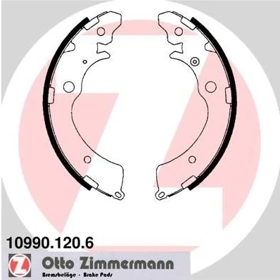 Imagen de ZIMMERMANN 10990.120.6 Zapatas de Freno 220 35 Foto correspondiente a la entrega HONDA: CR V 1, HR I, SUZUKI: Jimny SUV, IV SUV
