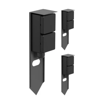 Imagen de ledscom.de 3 PIWI Toma de jardín Columna con piqueta Tierra para Exteriores, IP44, 2 vías, Acero Inoxidable, Antracita, Angular, 30 cm