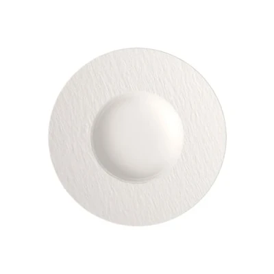 Imagen de Villeroy &amp; Boch Manufacture Rock Plato para pasta Porcelana Premium, Blanco, 29 cm