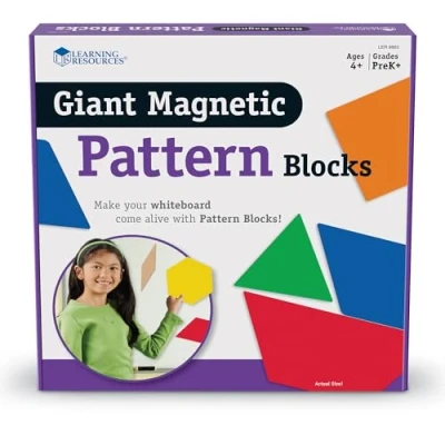 Imagen de Learning Resources Bloques geométricos magnéticos gigantes