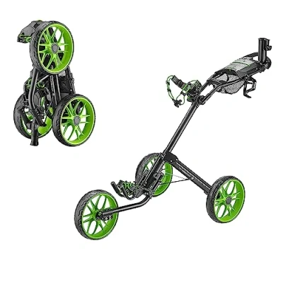 Imagen de Caddytek 15.3 V2 Green Carrito de Golf Lujo Cuatro Pliegues, CaddyLite 15,3 versión 2, Color Verde, Unisex, Talla única