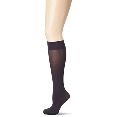 Imagen de Wolford Velvet de Luxe 50 Knee Highs Calcetines Altos, DEN, Azul (Admiral 5280), S para Mujer