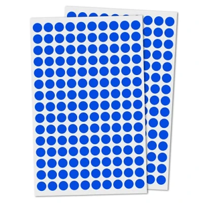 Imagen de Pack de 3000, 1cm Gomets Colores Pegatinas Redondo Adhesivos Azul