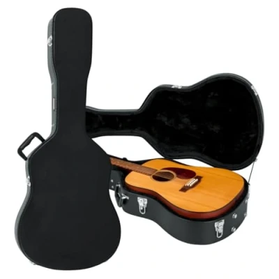 Imagen de GATOR GWE DREAD 12 Estuche para guitarra dreadnought de cuerdas madera, color negro