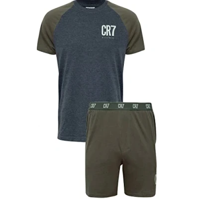 Imagen de CR7 Cristiano Ronaldo Conjunto de Pijama Manga Corta para Hombre, Multicolor, XXL