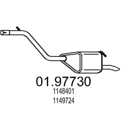 Imagen de Silenciador posterior MTS 01.97730