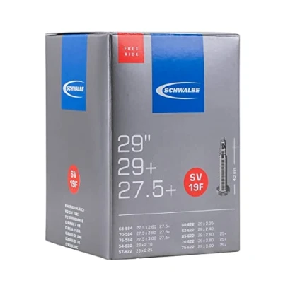 Imagen de SCHWALBE Cámara 29 x 2.10 3.00 Freeride, válvula Presta (Fina), 40 mm, Unisex Adulto, Neutro, 54/75 584/622 IB 40mm